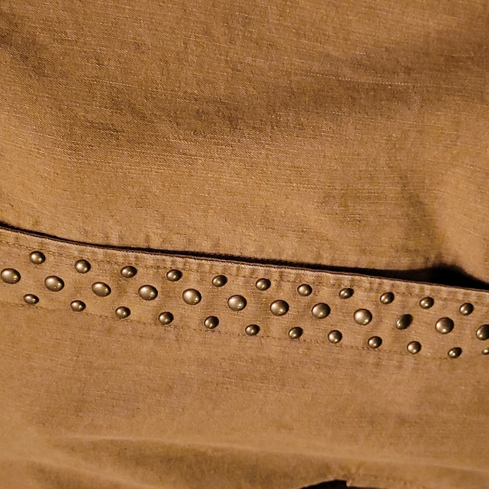 Ruby Rd Brown Denim Jacket 12 Beaded - Picture 4 of 7